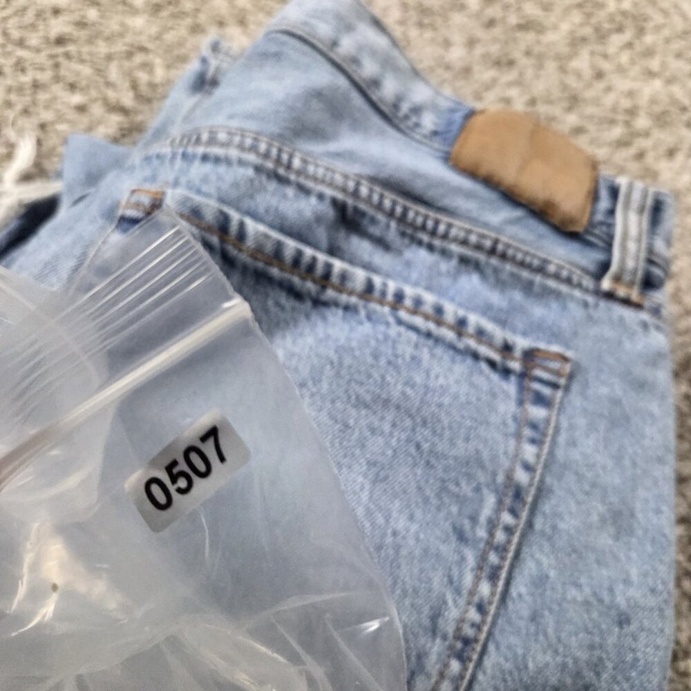 Aeropostale Jeans Womens 14 High Rise Baggy Denim Distressed Medium Wash - Picture 8 of 8